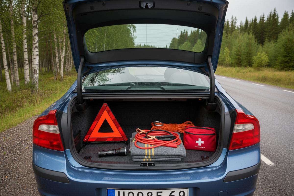 Krispaket till bilen: checklista för oväntade stopp