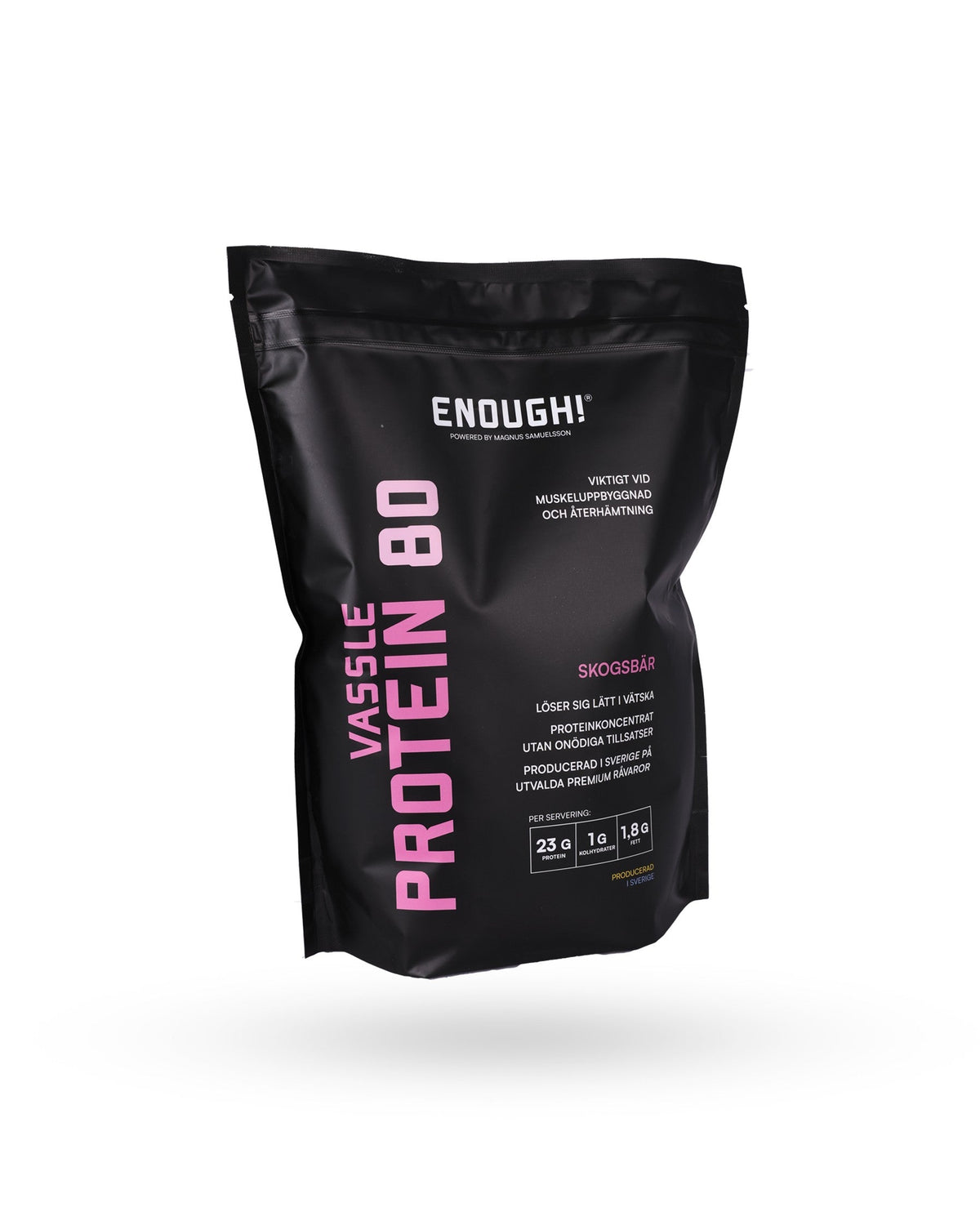 Enough Proteinkoncentrat 80 Skovbær 1 kg