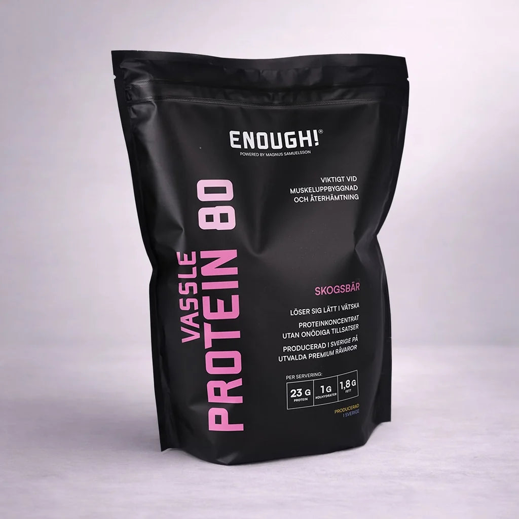 Enough Proteinkoncentrat 80 Skovbær 1 kg
